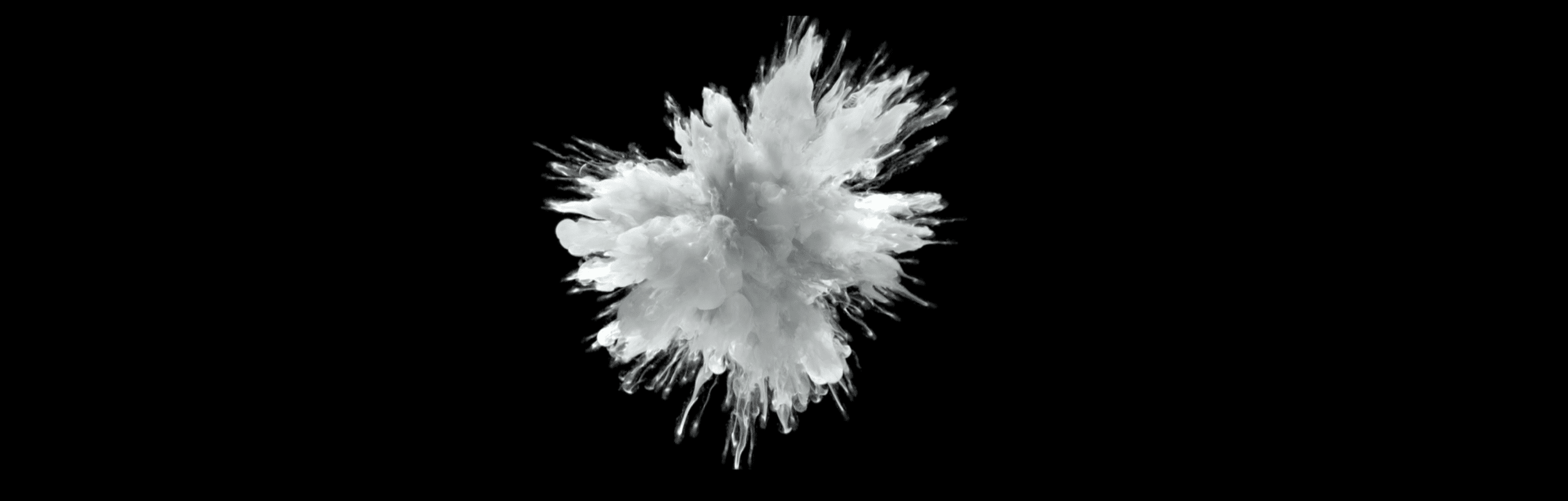 white graphic explosion